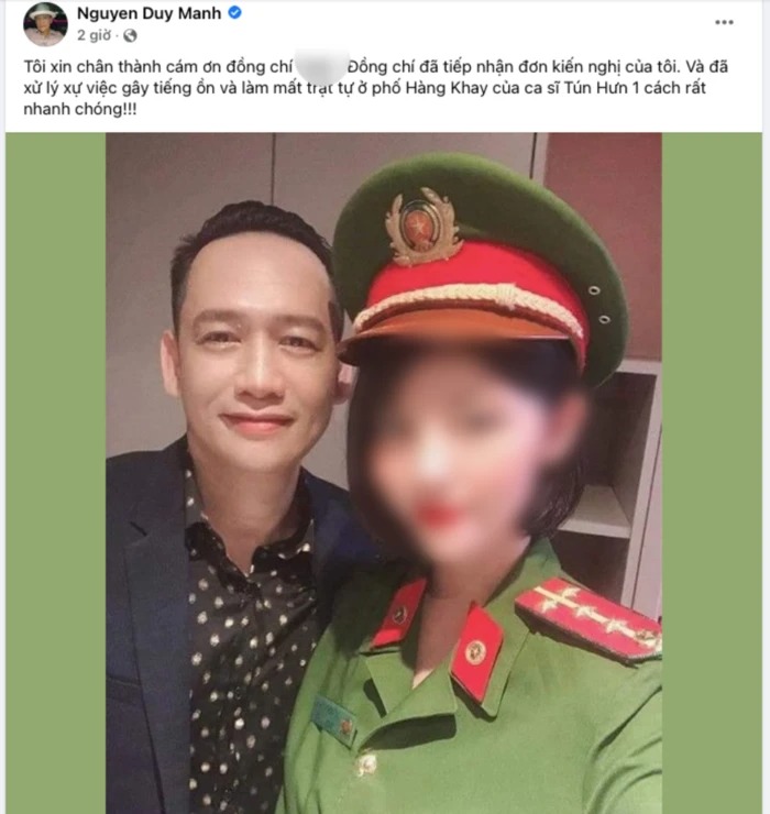 Duy Mạnh đăng đàn 'cà khịa' Tuấn Hưng việc ẩn ý 'báo công an'. Ảnh: Chụp màn hình Duy Mạnh đăng đàn 'cà khịa' Tuấn Hưng việc ẩn ý 'báo công an'. Ảnh: Chụp màn hình