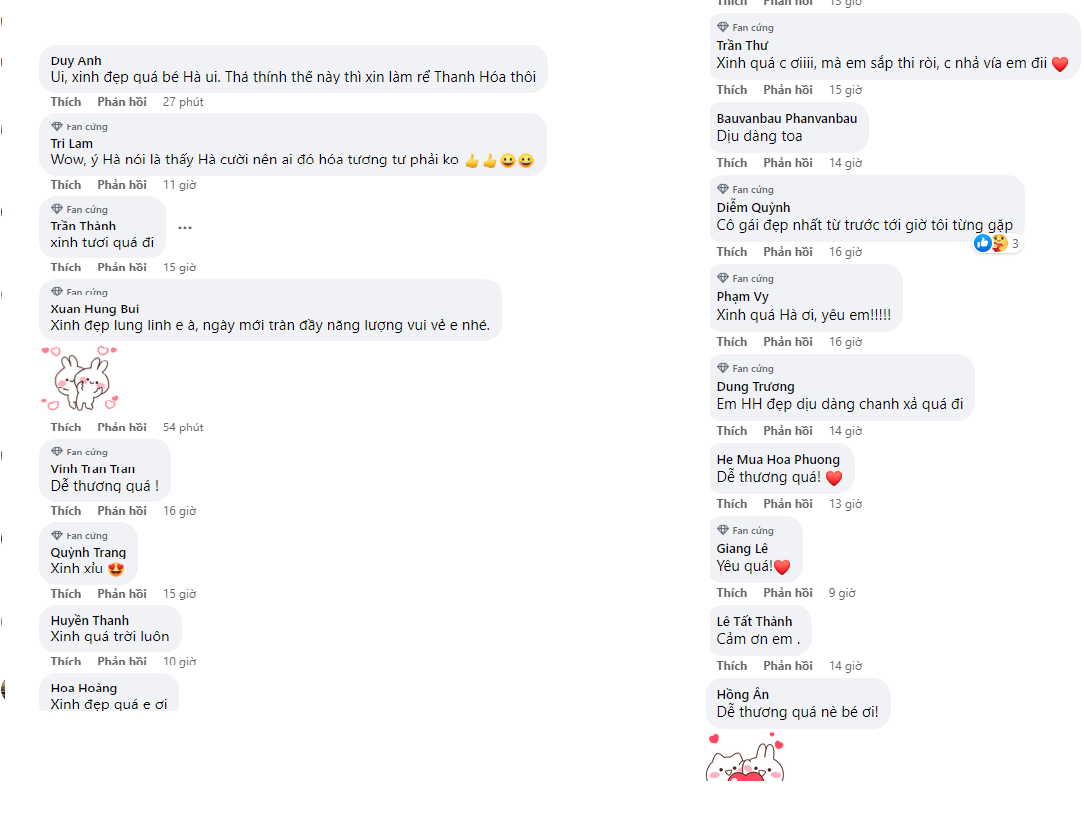 Cư dân mạng để lại vô số khen ngợi