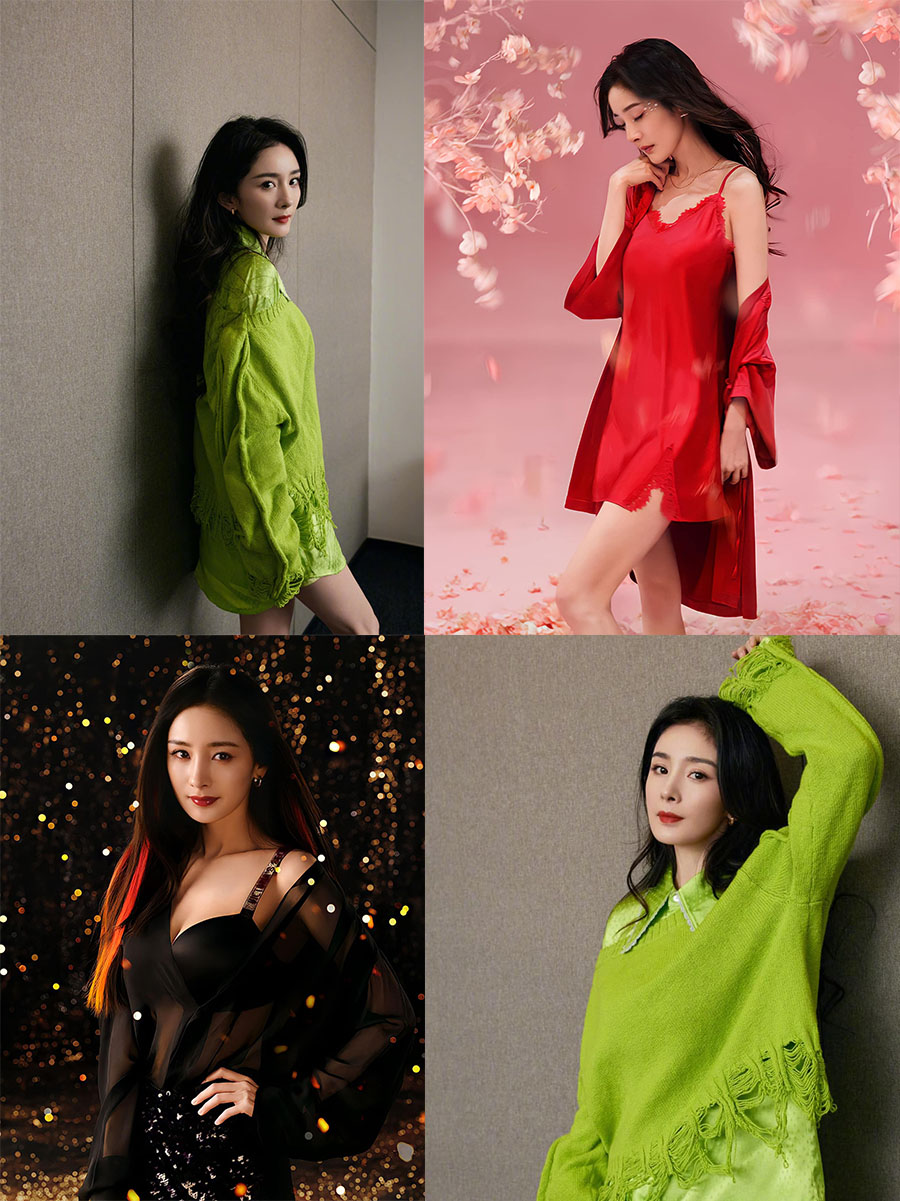 Loạt hình ảnh mới của Dương Mịch gồm tạo hình livestream và quảng cáo Victoria's Secret. CDM khen ngợi trước thần thái và nhan sắc đỉnh cao của cô nàng