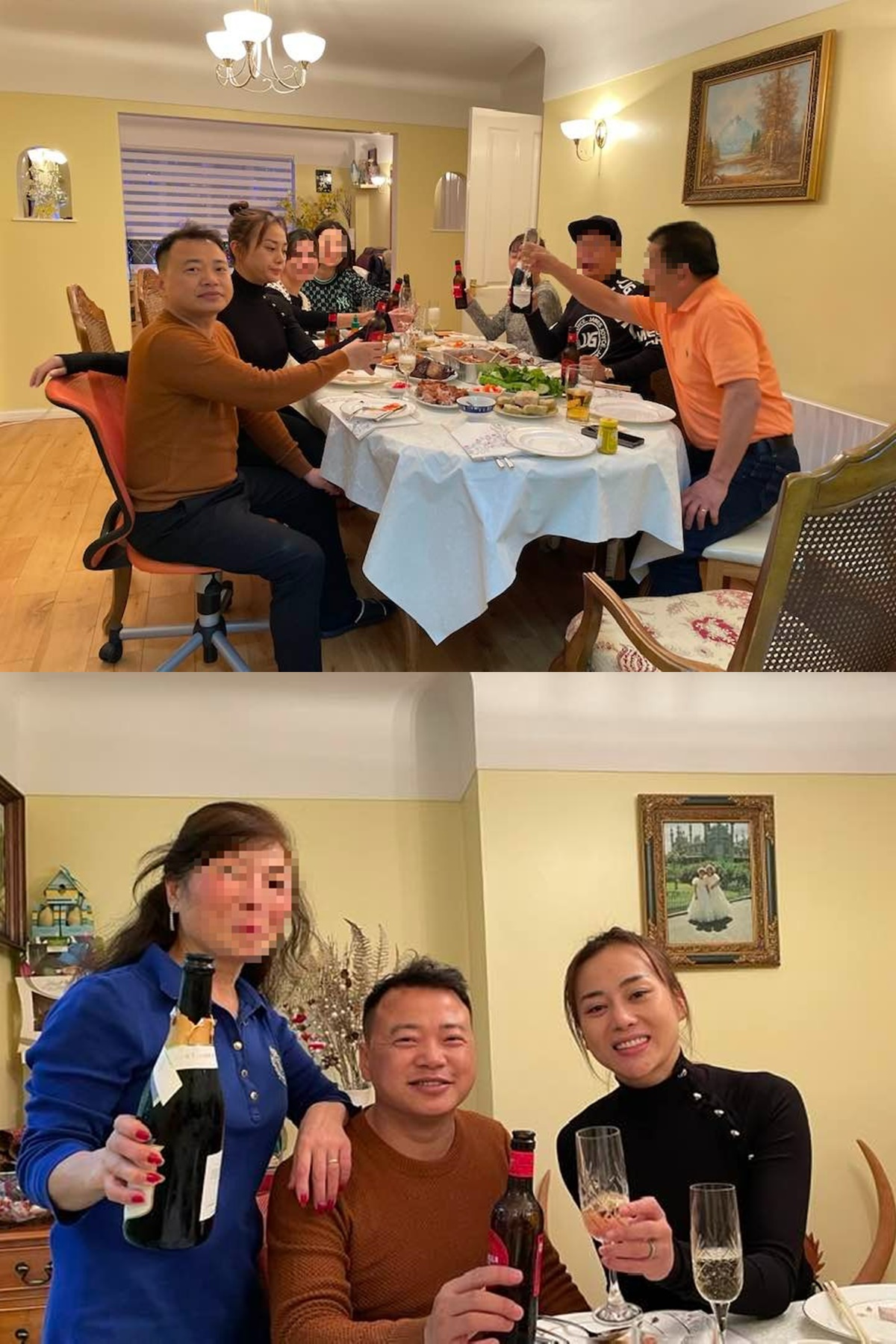 Cả hai dính nhau như sam, thân mật trước đám đông. Ảnh: Facebook T.B