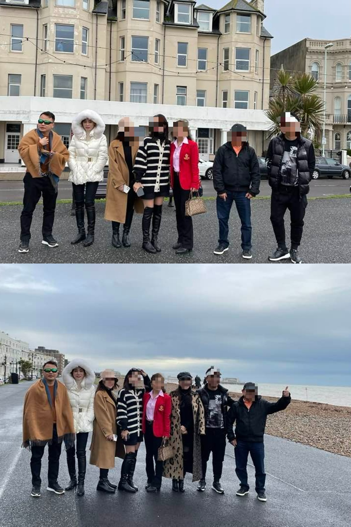 Loạt ảnh rõ mồn một Shark Bình - Phương Oanh vi vu trời Tây, đập tan tin đồn chia tay. Ảnh: Facebook T.B