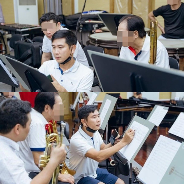 Hồ Hoài Anh đang làm việc cùng nhạc công khiến nhiều người bất ngờ. Ảnh: Internet Hồ Hoài Anh đang làm việc cùng nhạc công khiến nhiều người bất ngờ. Ảnh: Internet