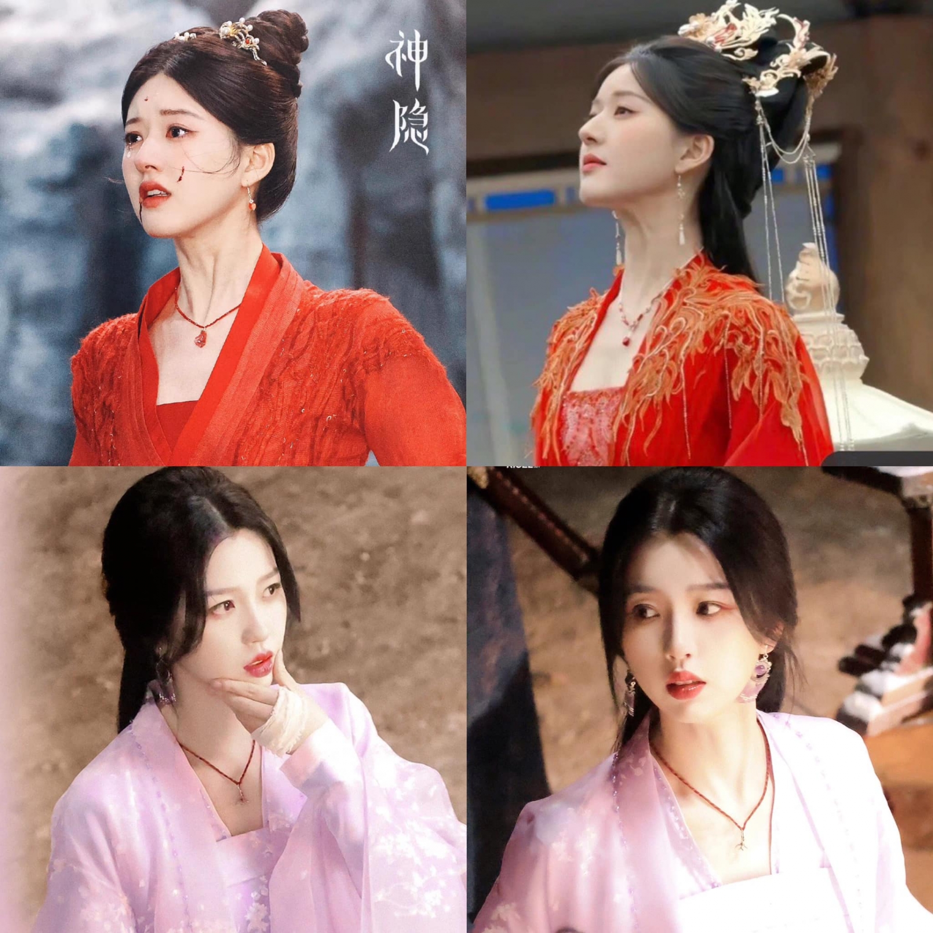 Tạo hình xinh đẹp của Triệu Lộ Tư và Ngu Thư Hân trong 2 phim cổ trang đang quay “Thần Ẩn”, và “Vân Chi Vũ”.