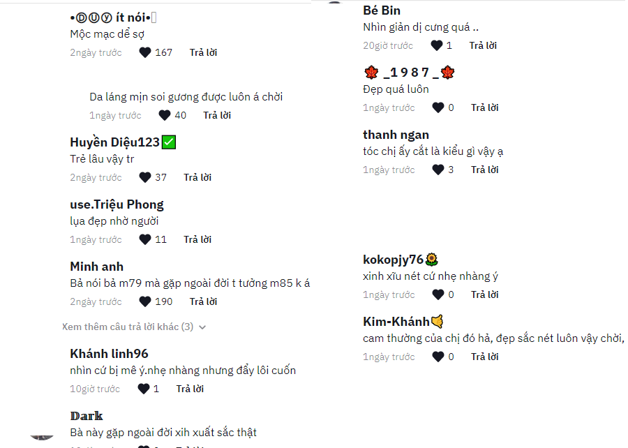 CDM khen ngợi nhan sắc của Mai Phương Thúy. Ảnh: Chụp màn hình