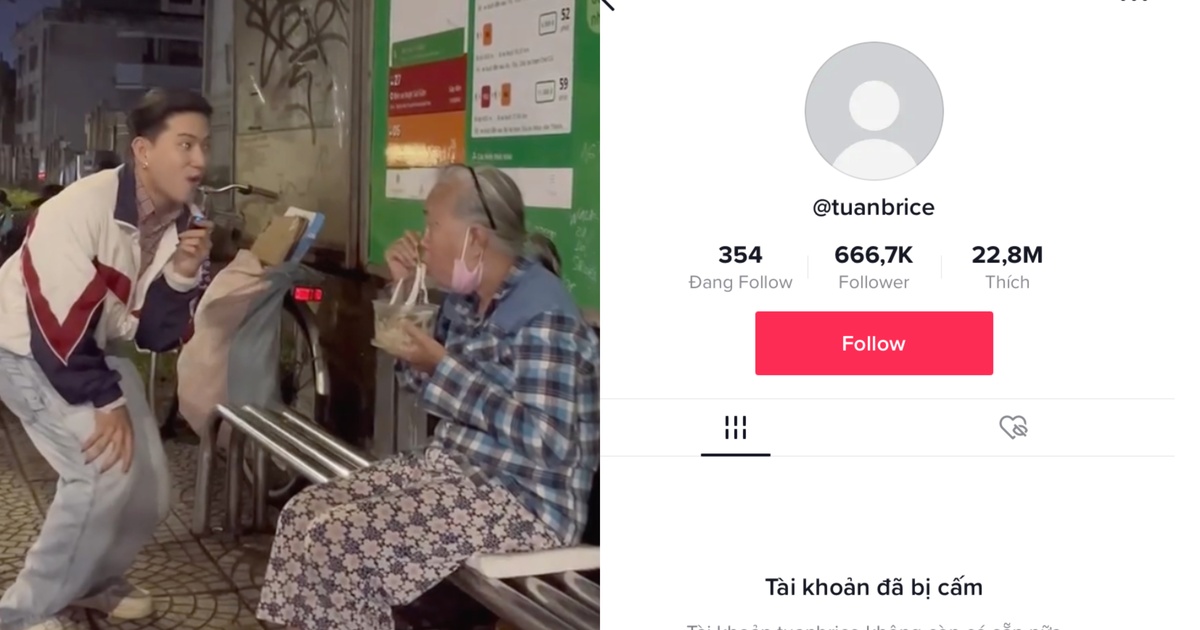 TikToker Nờ Ô Nô đã bị cấm sau hàng loạt lùm xùm liên quan đến video miệt thị người nghèo. Ảnh: Internet