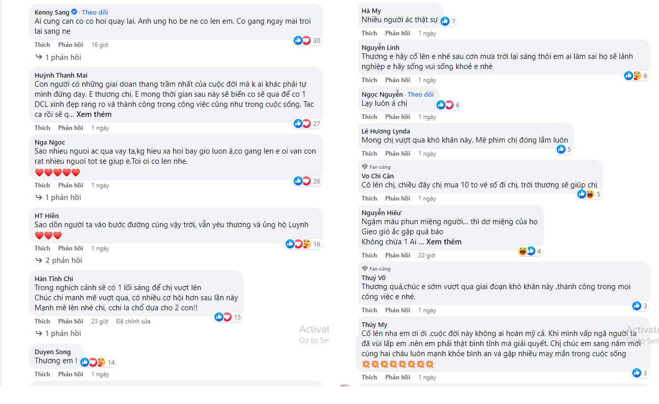 Dư dân mạng tỏ ra bức xúc trước chiêu trò trục lợi bất chính dưới bài viết của Dương Cẩm Lynh. Ảnh: Chụp màn hình