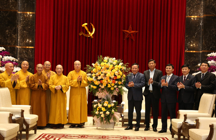 Đoàn đại biểu Trung ương Giáo hội Phật giáo Việt Nam chúc mừng Thành phố nhân dịp Tết Nguyên đán 2023 Đoàn đại biểu Trung ương Giáo hội Phật giáo Việt Nam chúc mừng Thành phố nhân dịp Tết Nguyên đán 2023