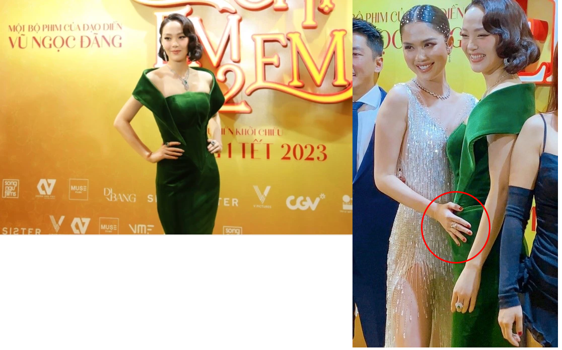 Cư dân mạng vô tình phát hiện vòng 2 của Minh Hằng to bất thường, từ đó dấy lên nghi vấn cô có tin vui với doanh nhân Quốc Bảo.