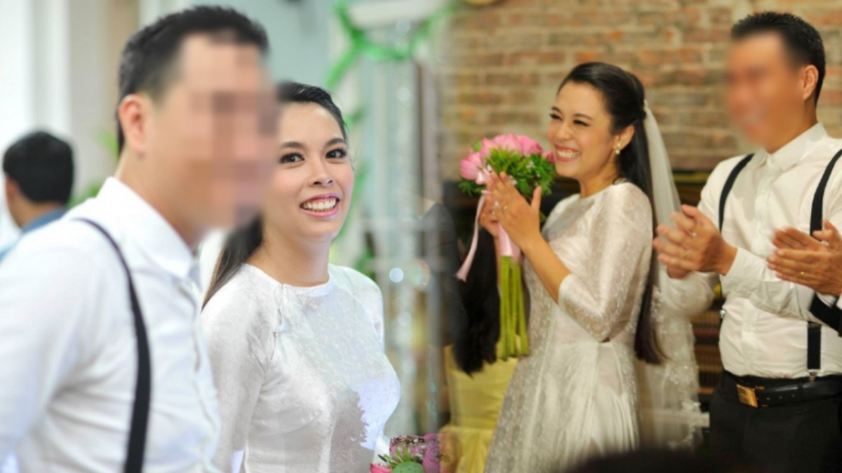 O Sen Ngọc Mai bị đào lại ảnh cưới nhiều năm về trước, chú rể không phải 'hoàng tử xiếc' Quốc Nghiệp