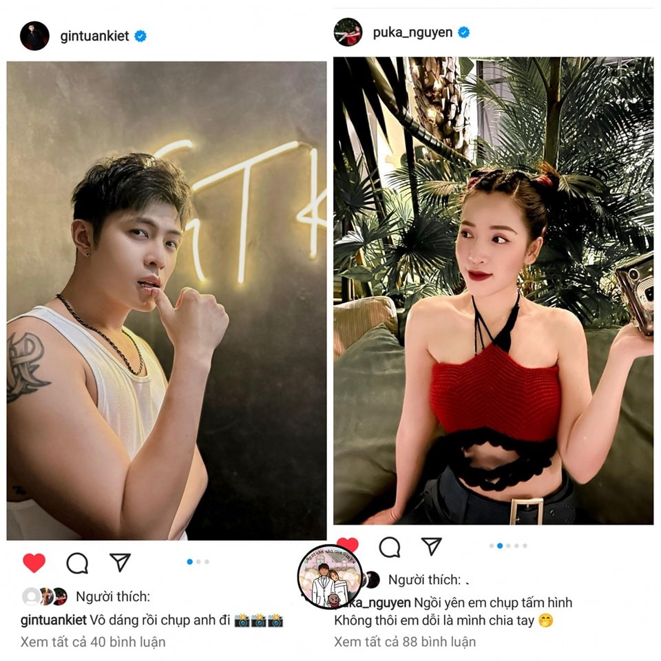 Cặp đôi cũng giữ tương tác thân mật trên mạng xã hội