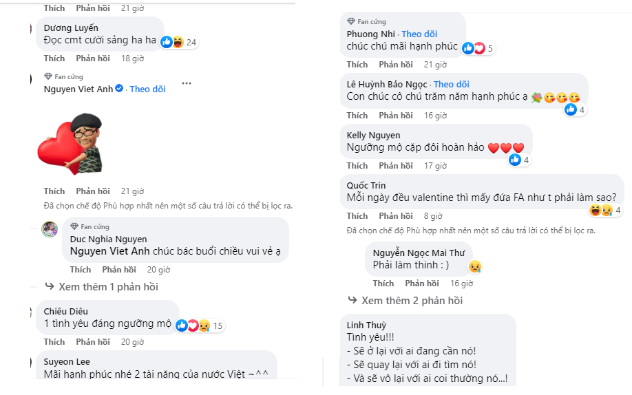 Người hâm mộ đồng loạt bày tỏ sự ngưỡng mộ trước khoảnh khắc hạnh phúc của Trấn Thành - Hari Won