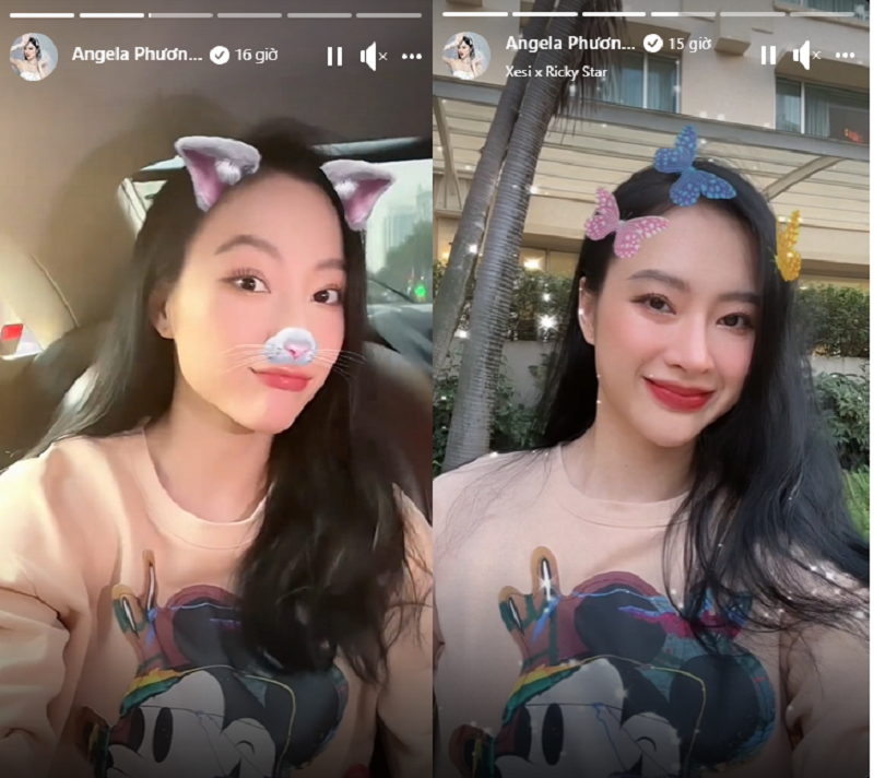 Angela Phương Trinh nhí nhố trước ống kính với filter 'ảo diệu', đáng yêu' Angela Phương Trinh nhí nhố trước ống kính với filter 'ảo diệu', đáng yêu'