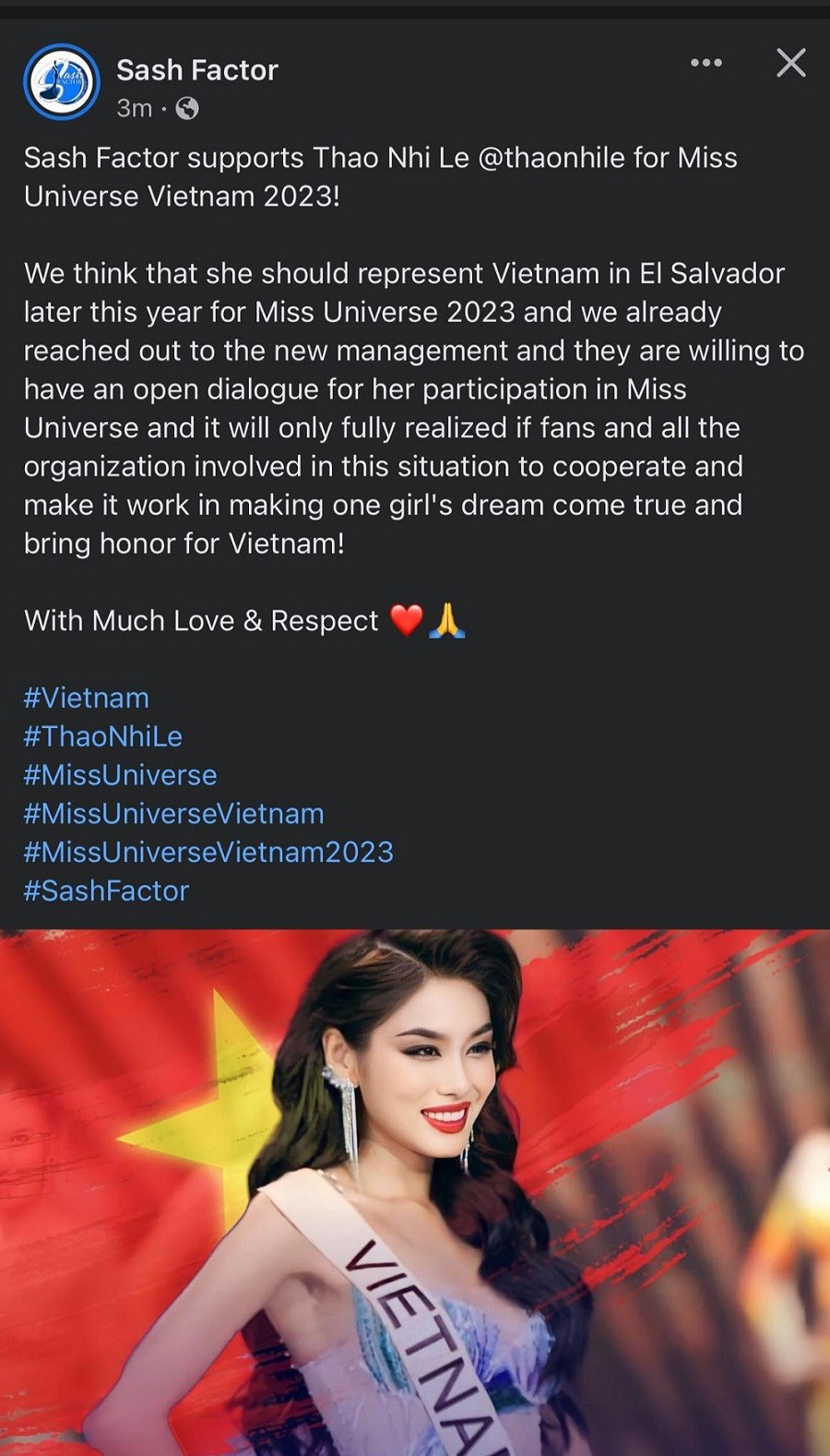 Chia sẻ của Sash Factor