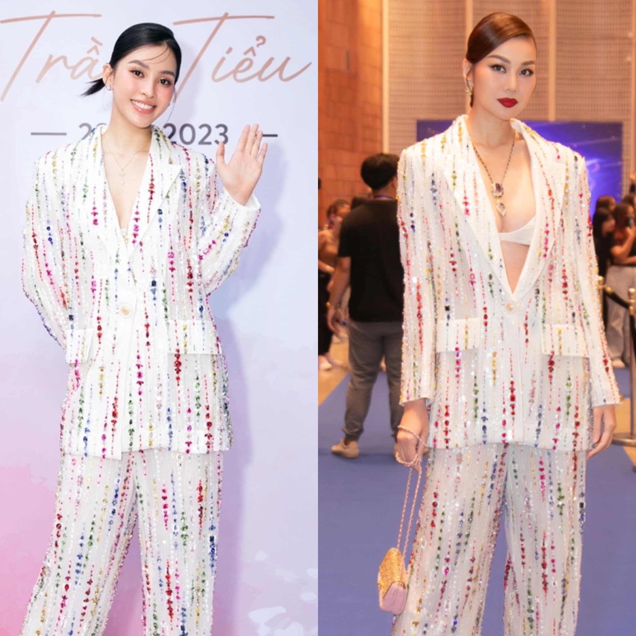 Tiểu Vy - Thanh Hằng cùng diện chung một thiết kế ấn tượng