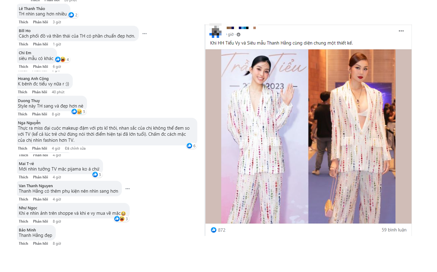 CDM thảo luận về màn đụng hàng của Thanh Hằng - Tiểu Vy