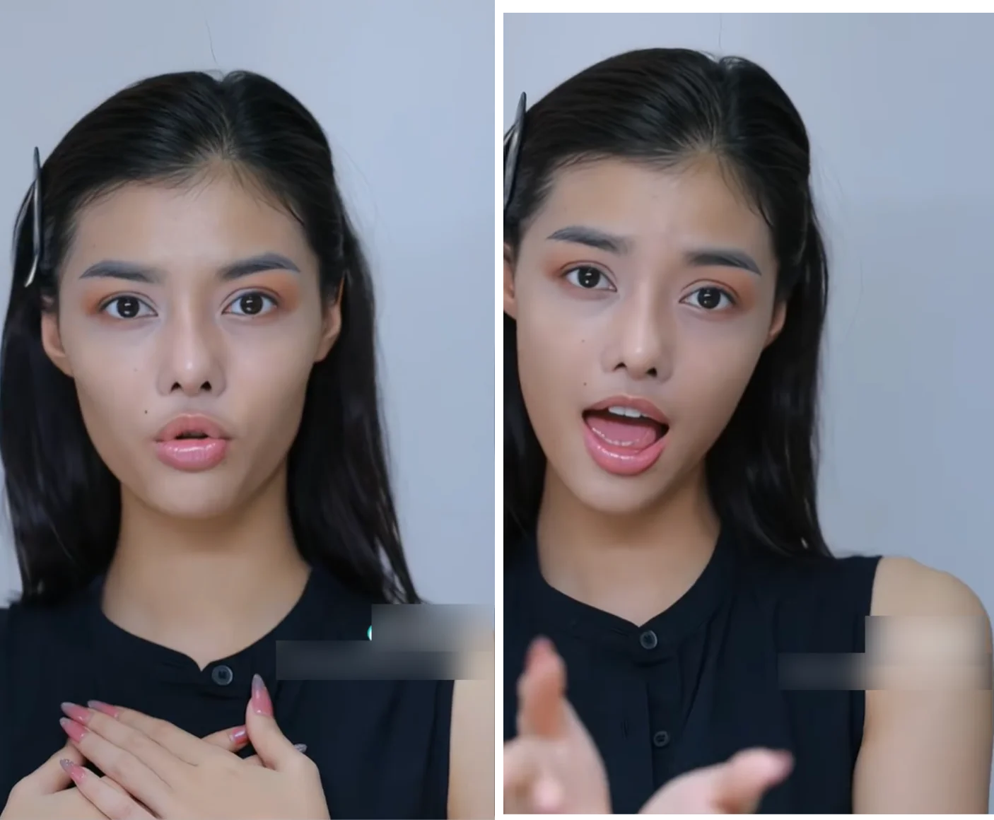 Gương mặt nàng hậu lộ rõ nhiều thay đổi