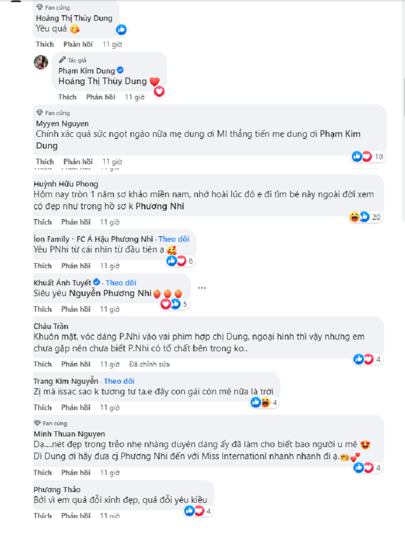 CDM khen ngợi visual của Phương Nhi CDM khen ngợi visual của Phương Nhi
