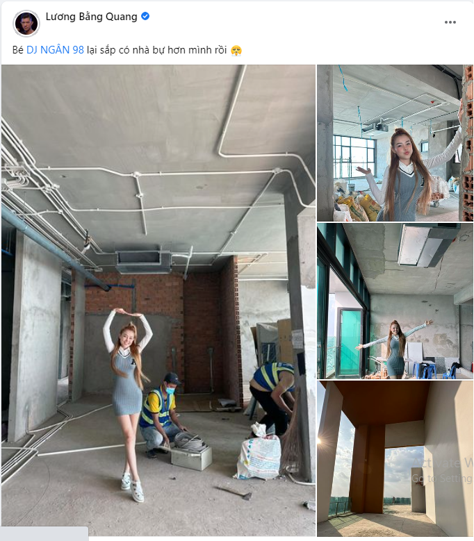 Lương Bằng Quang 'ghen tị' trước cơ ngơi khủng của Ngân 98 2 Lương Bằng Quang 'ghen tị' trước cơ ngơi khủng của Ngân 98 2