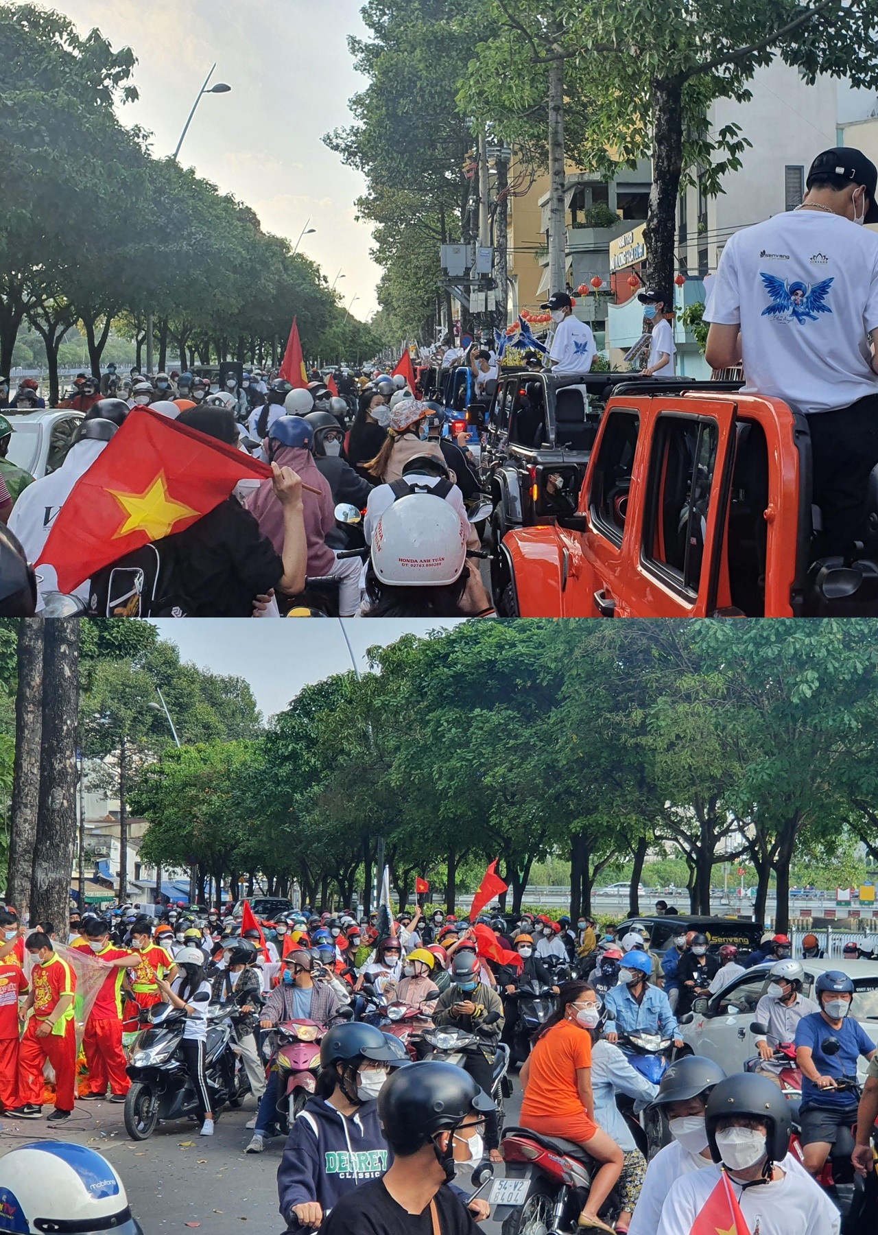 Cảnh tượng neo người tại buổi đón Á vương Mister Universe Tourism 2023 Hoàng Sơn về nước - Ảnh 1