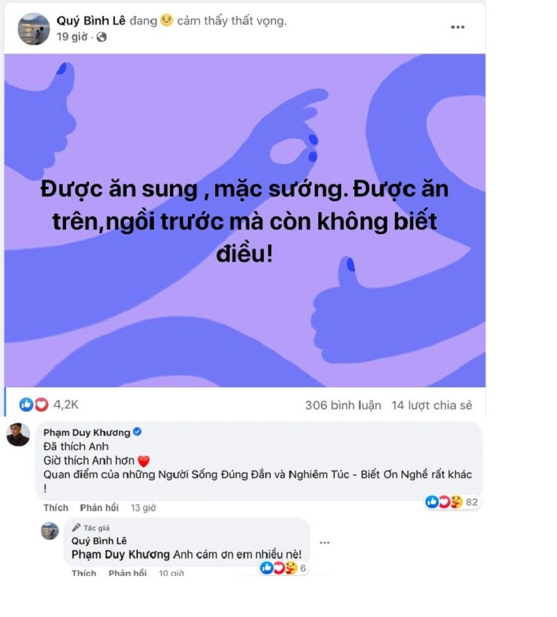 Sau ồn ào 'thầy trò', Duy Khương có động thái gây chú ý về phát ngôn ‘đời nghệ sĩ’ của Trấn Thành 2 Sau ồn ào 'thầy trò', Duy Khương có động thái gây chú ý về phát ngôn ‘đời nghệ sĩ’ của Trấn Thành 2