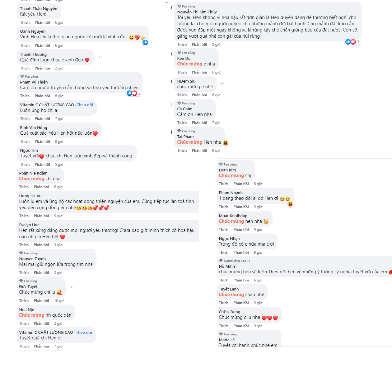 Người hâm mộ rần rần chúc mừng H'Hen Niê 