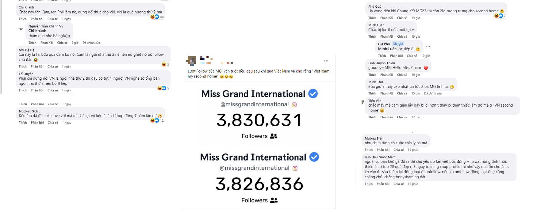 Fan Việt bình luận khi lượng người theo dõi giảm