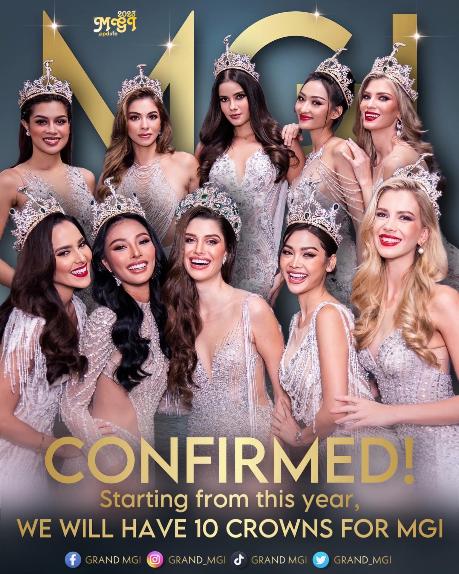 Miss Grand International và Miss Grand Thailand sẽ trao 10 vương miện từ mùa giải 2023
