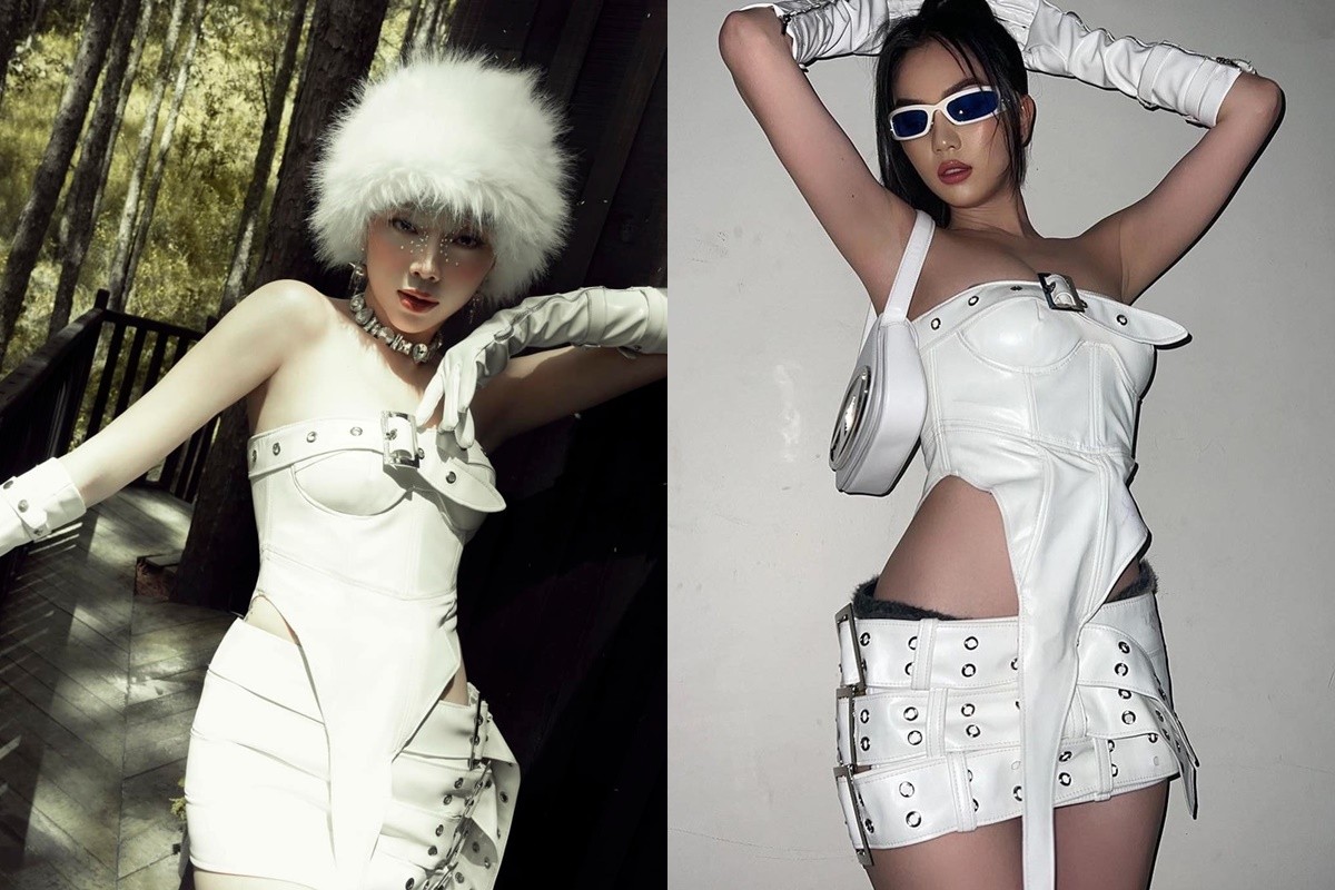 Ngọc Trinh và Tóc Tiên trong một lần đụng hàng