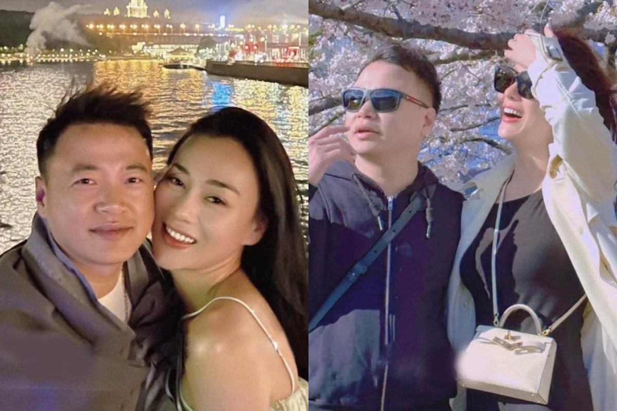 Phương Oanh tình tứ Shark Bình khi cả hai du lịch nước ngoài