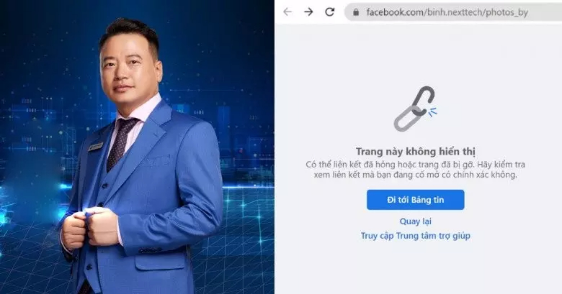 Tài khoản Facebook của Shark Bình bất ngờ biến mất khiến cư dân mạng không khỏi hoang mang