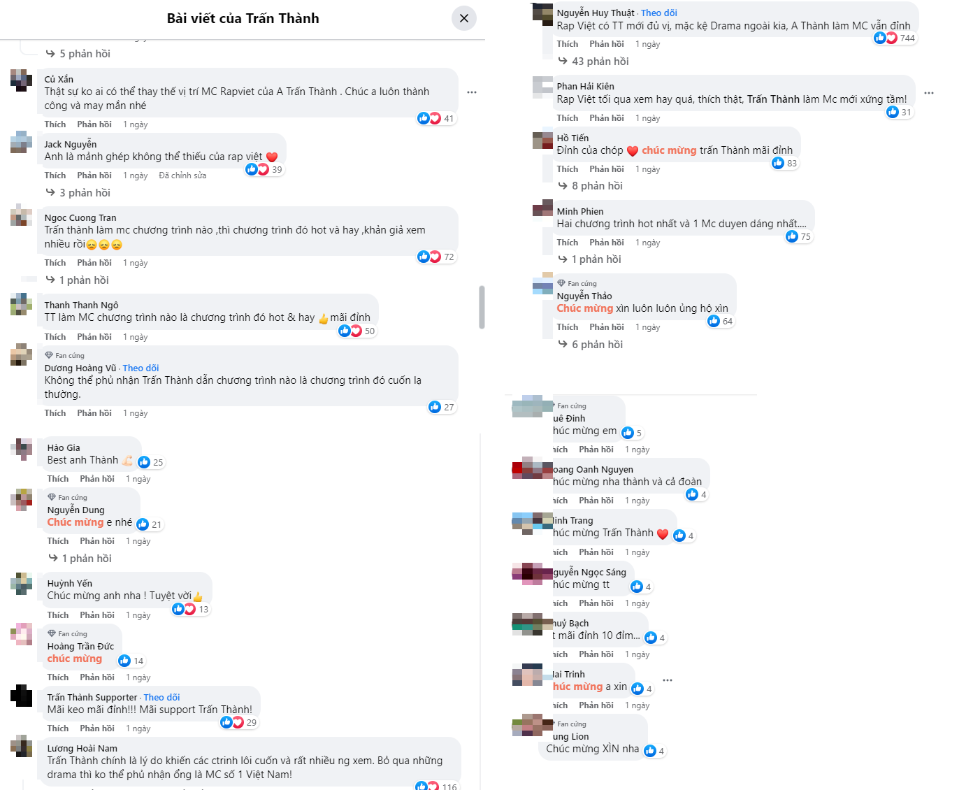 Khán giả nô nức ủng hộ Trấn Thành