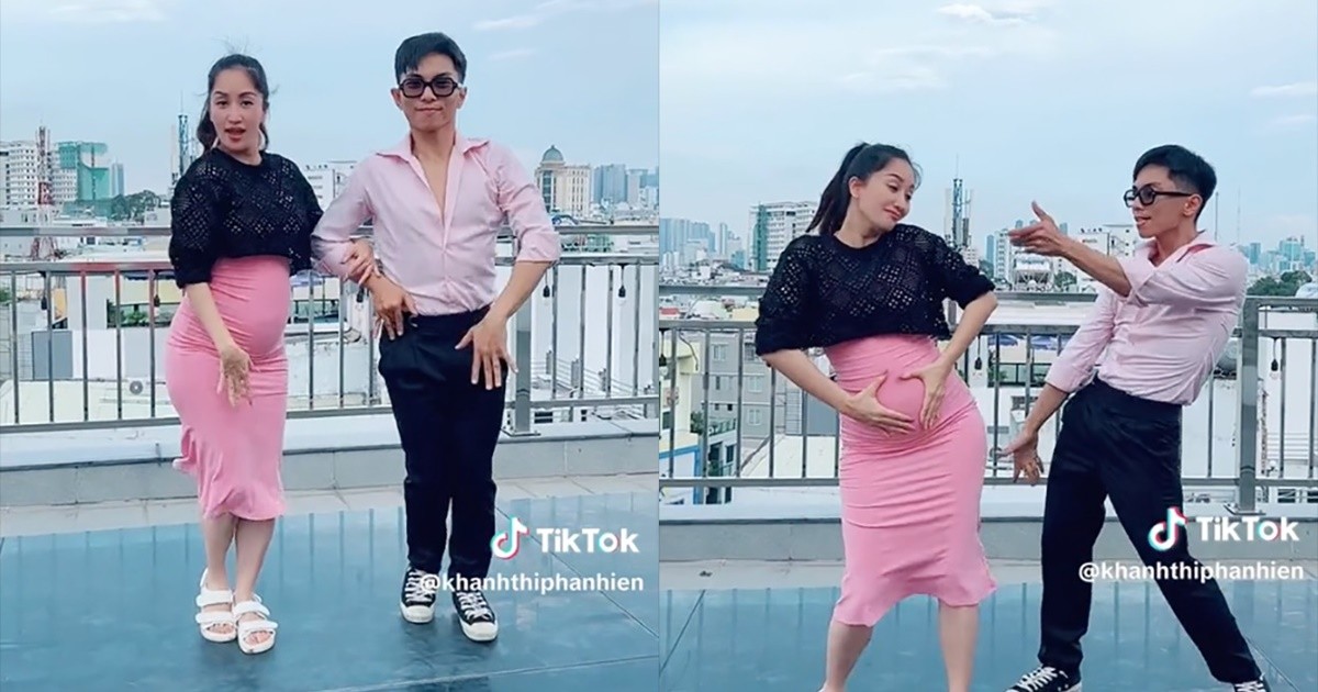 Dù bụng bầu vượt mặt, song Khánh Thi vẫn khiến ai nấy trầm trồ khi thực hiện vũ đạo cực đỉnh