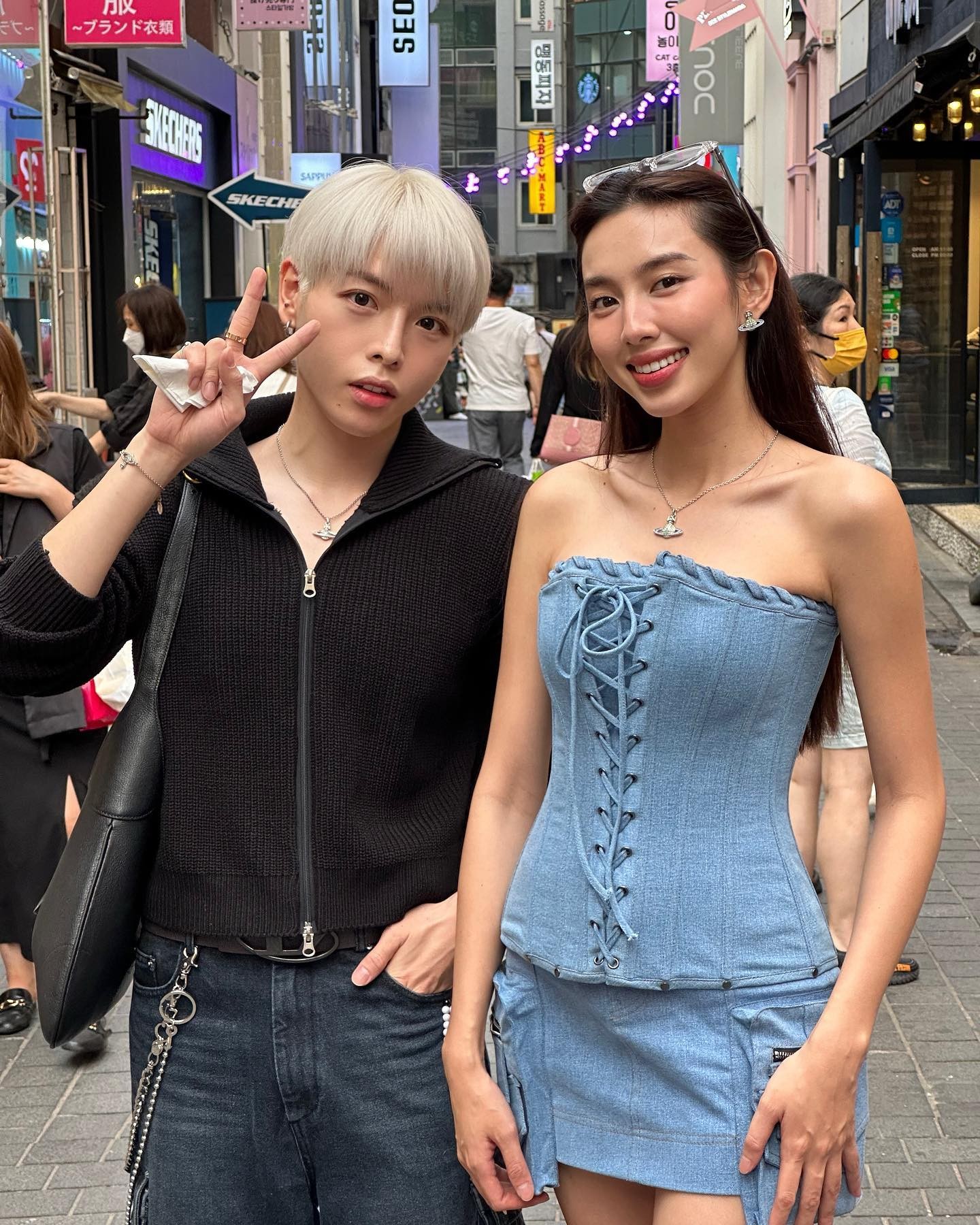 Thùy Tiên chung khung hình với Đức Phúc tại xứ Hàn, đây cũng là động thái mới nhất của nàng hậu sau khi thắng kiện