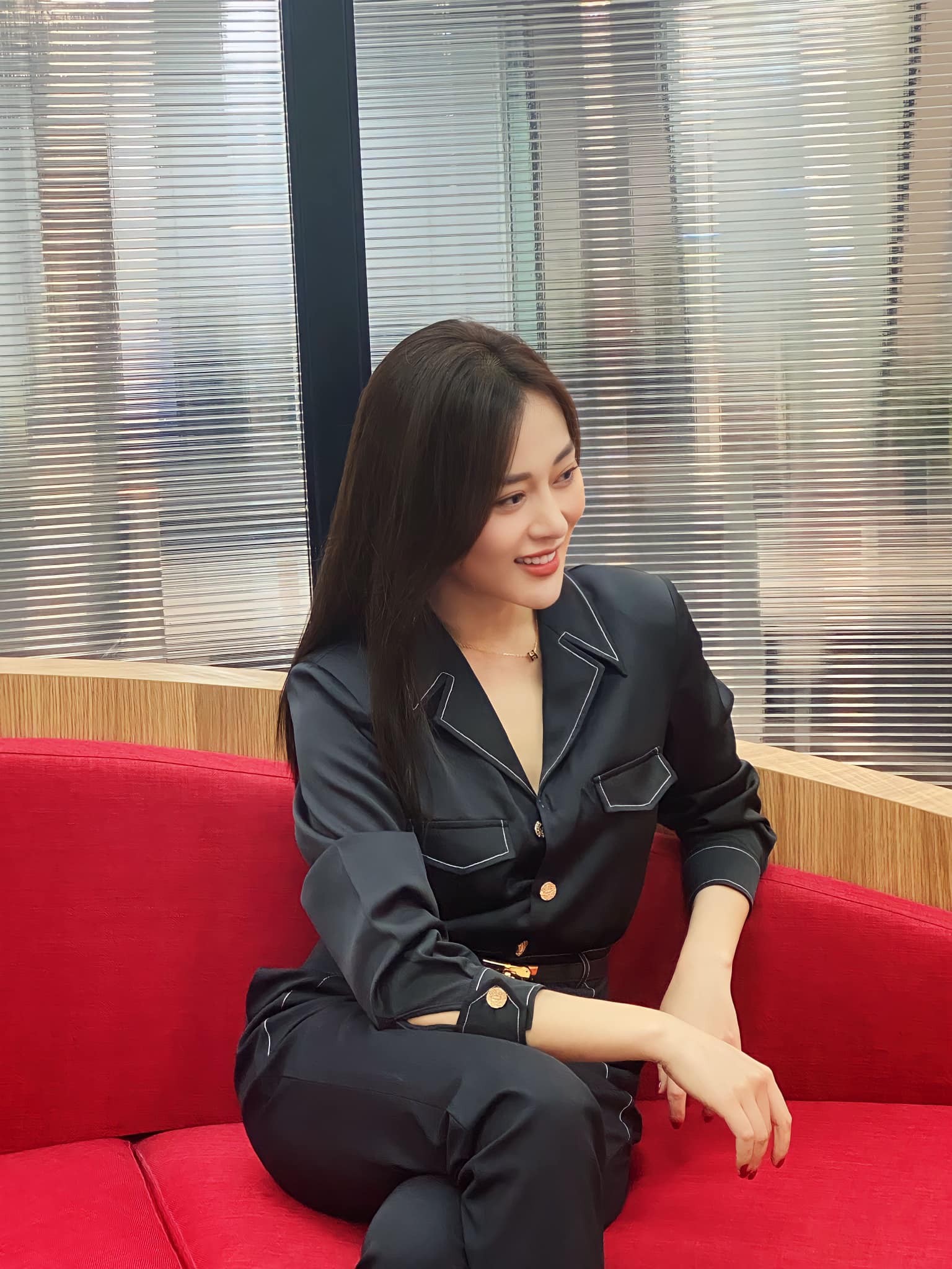 Nói về tình yêu của mình hiện tại, Phương Oanh cho biết 'đang yêu và được yêu'.