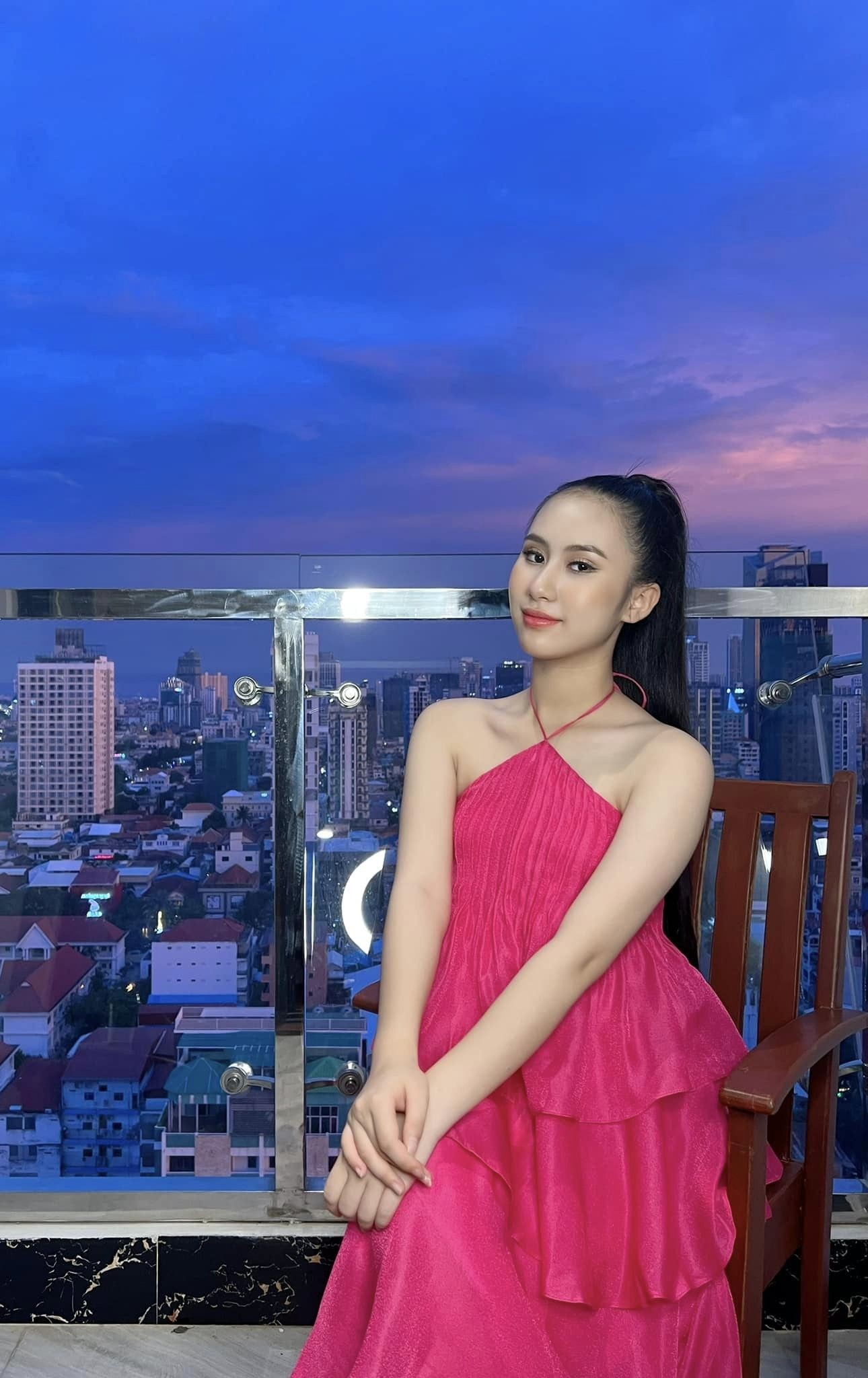 Nguyệt Minh khoe visual xinh như thần tiên tỷ tỷ tại Campuchia - nơi diễn ra Miss Teen Grand International 2023