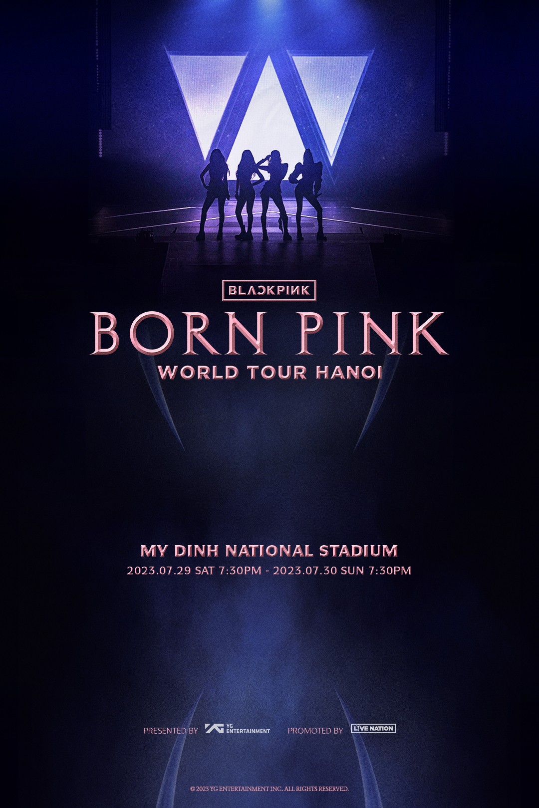 Concert BLACKPINK được tổ chức vào ngày 29-30/7 tại sân vận động Mỹ Đình Concert BLACKPINK được tổ chức vào ngày 29-30/7 tại sân vận động Mỹ Đình