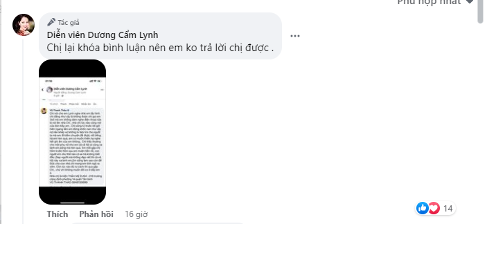 Dương Cẩm Lynh liên tục có phản ứng Dương Cẩm Lynh liên tục có phản ứng