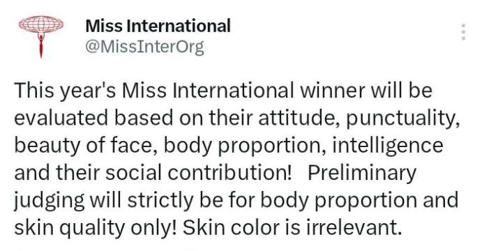 Miss International đã tiết lộ tiêu chí để tìm ra tân hoa hậu Miss International đã tiết lộ tiêu chí để tìm ra tân hoa hậu