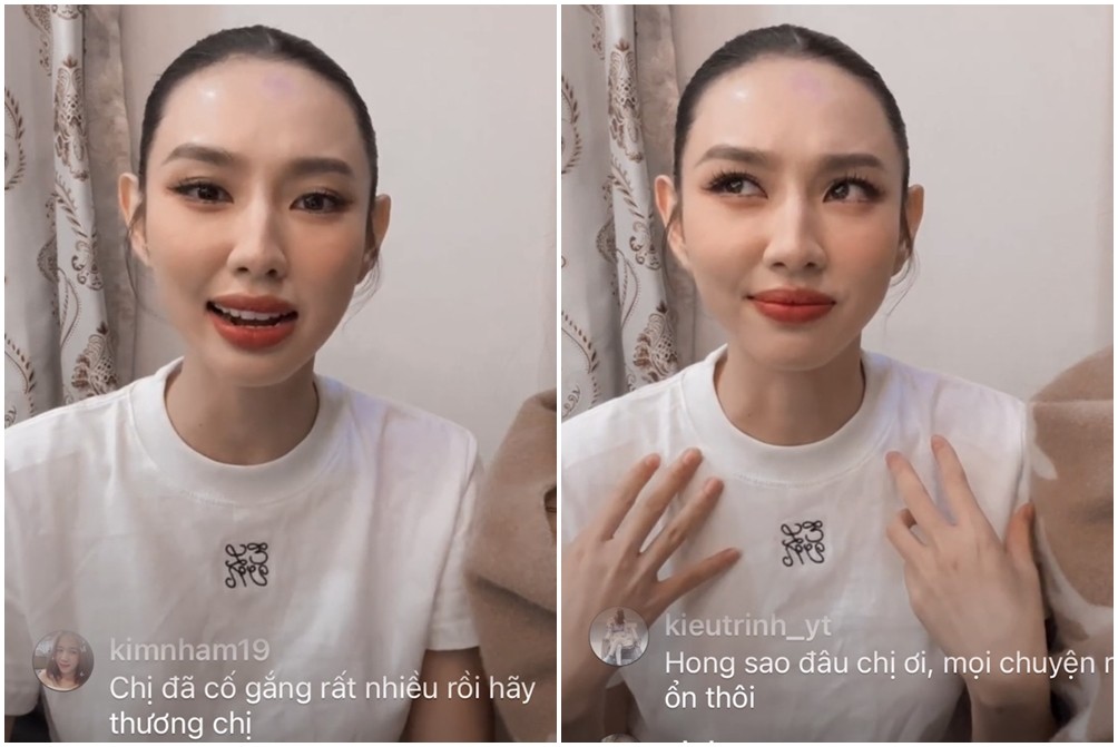 Thùy Tiên trong livestream lên tiếng về việc gỡ danh hiệu Hoa hậu Hòa bình Quốc tế 2021