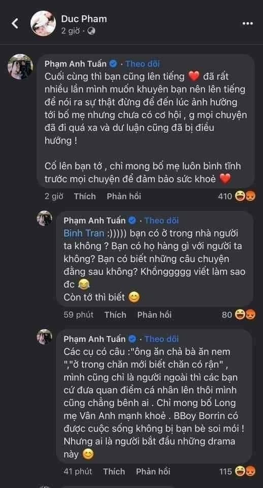 Anh Tuấn bày tỏ sự ủng hộ chồng cũ Diệp Lâm Anh gây ra nhiều tranh cãi Anh Tuấn bày tỏ sự ủng hộ chồng cũ Diệp Lâm Anh gây ra nhiều tranh cãi