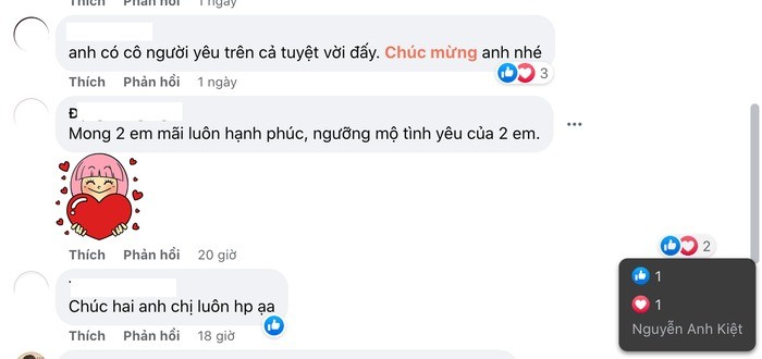 Anh Kiệt thả tim như một cách đáp trả tình cảm của mọi người khi được chúc phúc Anh Kiệt thả tim như một cách đáp trả tình cảm của mọi người khi được chúc phúc