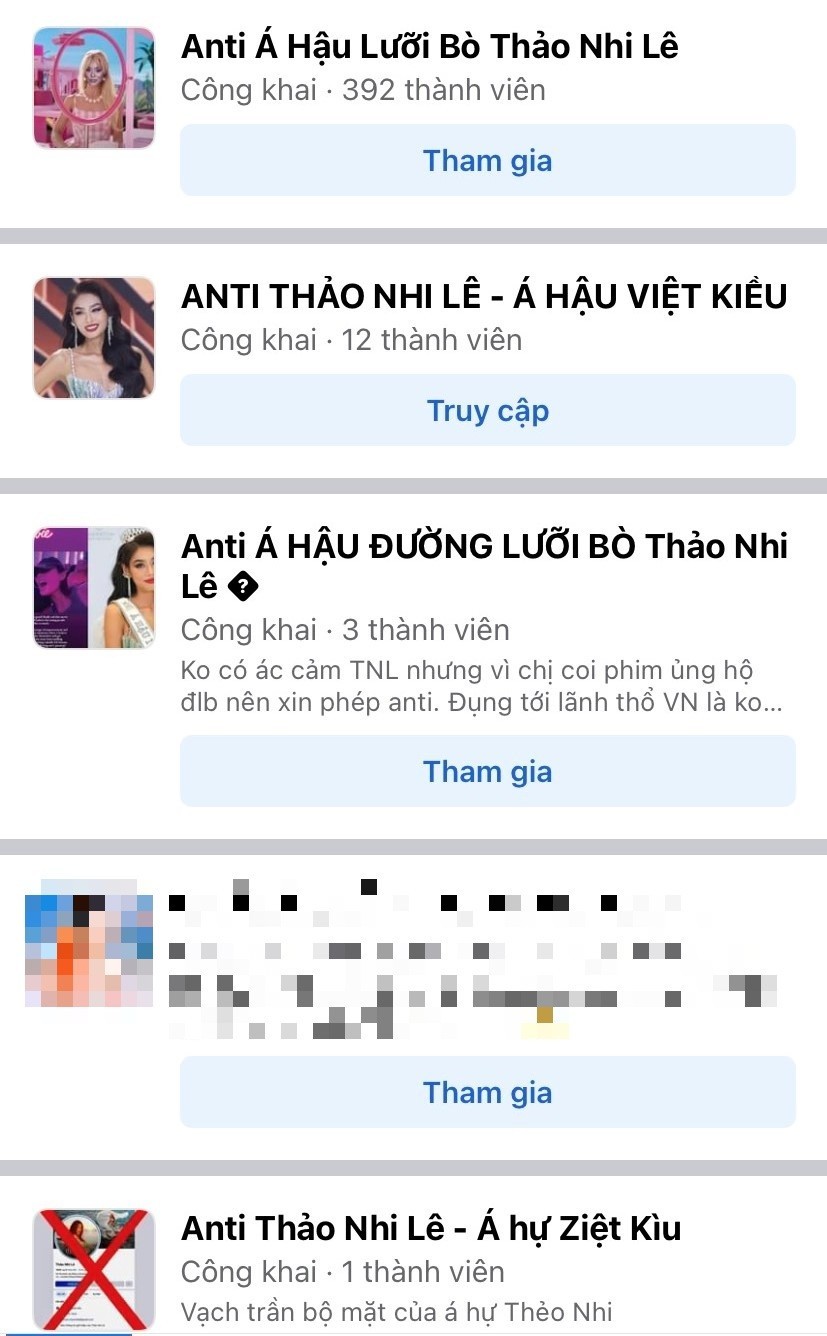 Giống như Ý Nhi, sau ồn ào, Thảo Nhi Lê bị lập hội nhóm anti-fan Giống như Ý Nhi, sau ồn ào, Thảo Nhi Lê bị lập hội nhóm anti-fan