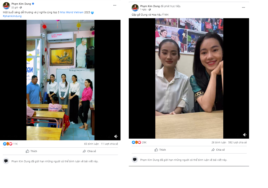 Trang cá nhân của bà Phạm Kim Dung hứng chịu 'bão phẫn nộ' từ công chúng, bà phải giới hạn tình năng bình luận các bài viết của mình 