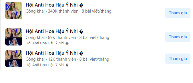 Dù xin lỗi tận 2 lần, song nhóm anti-fan hoa hậu Ý Nhi sắp sửa cán mốc 350 nghìn thành viên Dù xin lỗi tận 2 lần, song nhóm anti-fan hoa hậu Ý Nhi sắp sửa cán mốc 350 nghìn thành viên