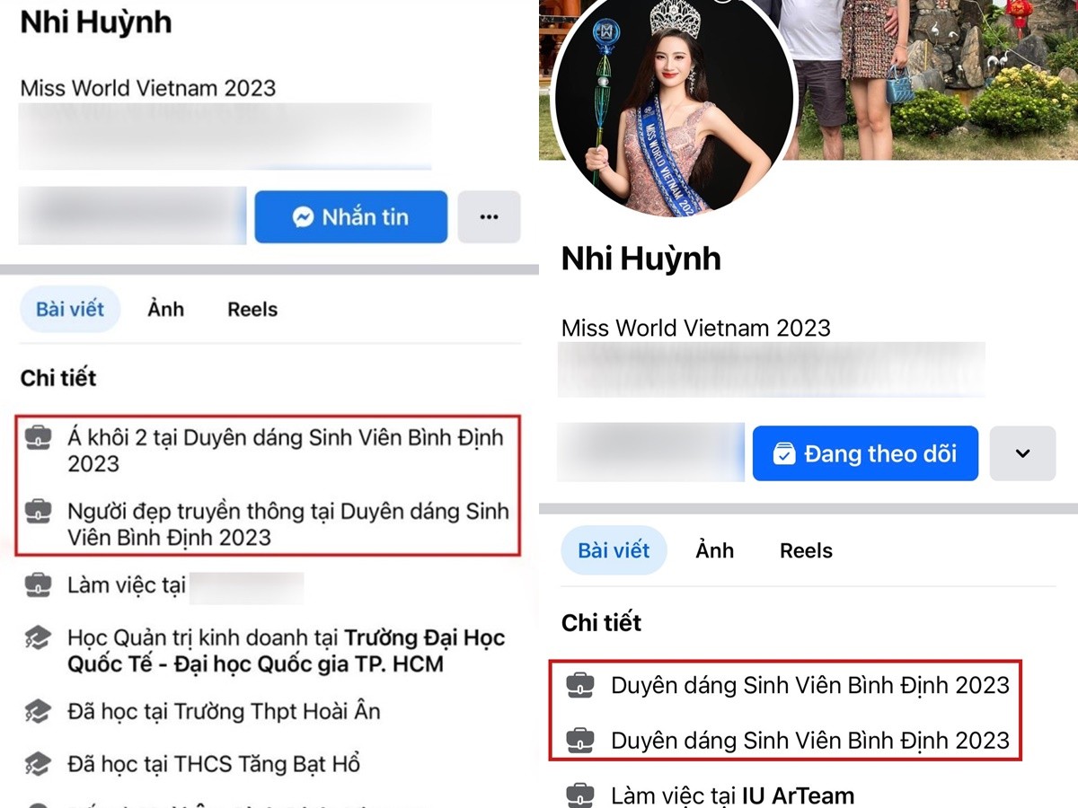 Ý Nhi tháo gỡ danh hiệu trên trang cá nhân Ý Nhi tháo gỡ danh hiệu trên trang cá nhân