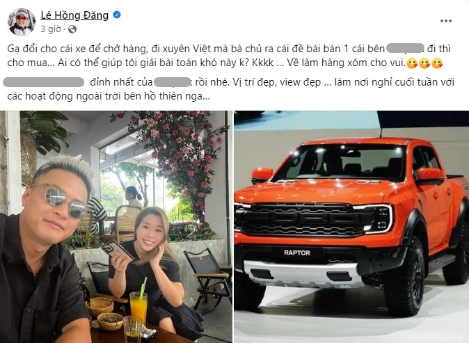 Hồng Đăng cầu cứu lời giải từ cộng đồng mạng sau khi ngỏ lời mua xe mới với vợ Hồng Đăng cầu cứu lời giải từ cộng đồng mạng sau khi ngỏ lời mua xe mới với vợ