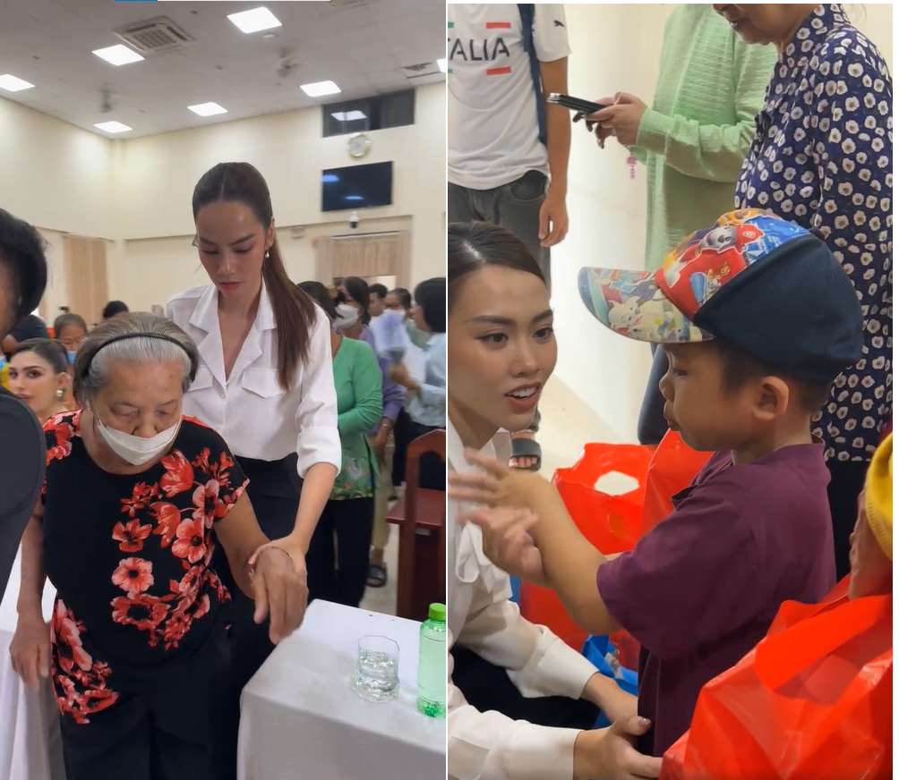 Các nàng hậu xuất hiện với diện mạo đơn giản, tận tâm với người dân