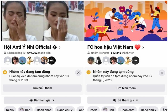 Nhóm antifan Huỳnh Trần Ý Nhi đổi tên và tạm ngừng hoạt động sau khi hút gần 650.000 thành viên tham gia Nhóm antifan Huỳnh Trần Ý Nhi đổi tên và tạm ngừng hoạt động sau khi hút gần 650.000 thành viên tham gia