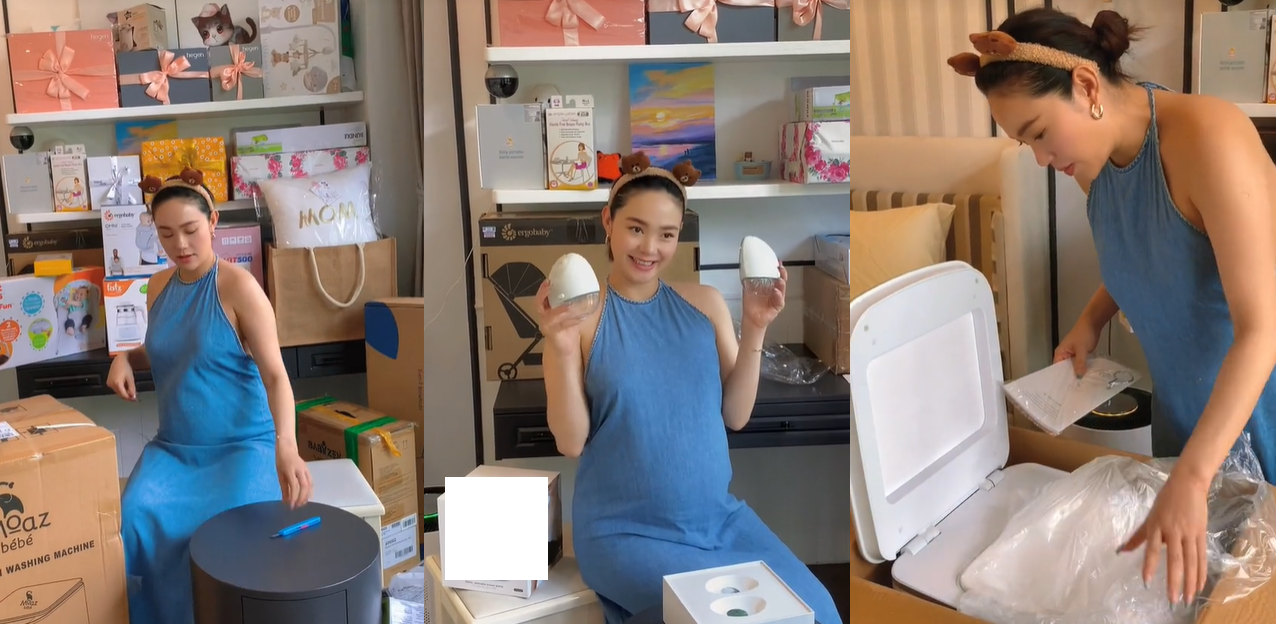 Minh Hằng 'đập hộp' núi quà tặng của mọi người gửi đến con trai Minh Hằng 'đập hộp' núi quà tặng của mọi người gửi đến con trai