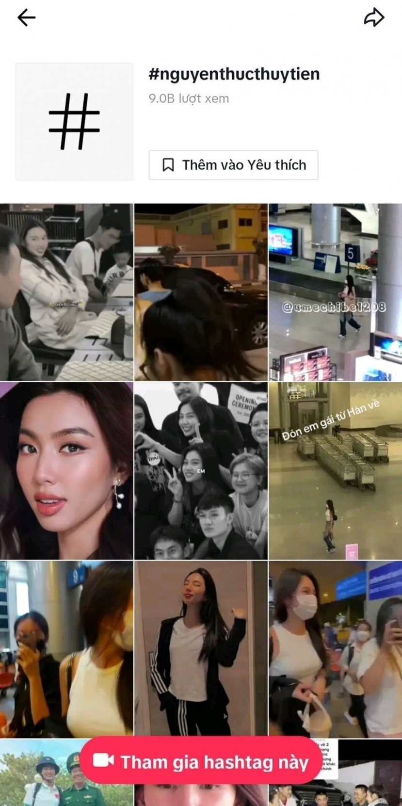 Thùy Tiên là nhân vật sở hữu hashtag có lượt xem cao thứ 2 tại Việt Nam trên Tiktok